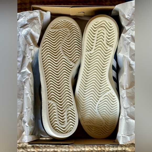 *NWT&B* Adidas / Campus 80s Suede Leather Sneaker / Navy & White / 6 Mens - Picture 10 of 10